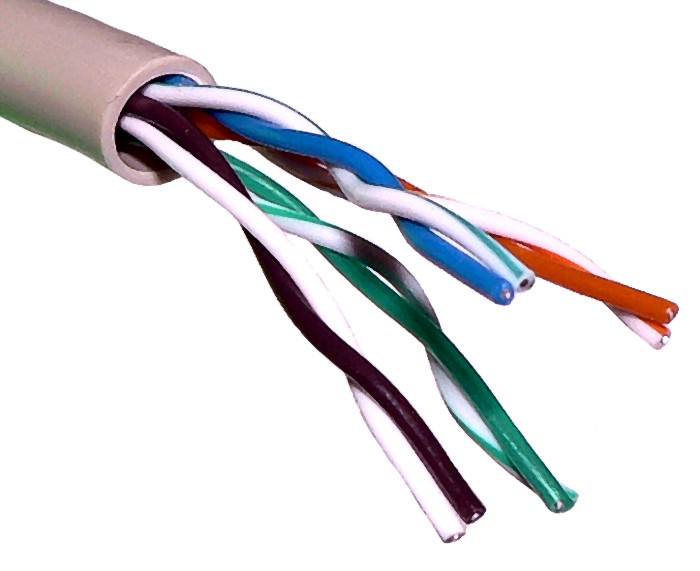 Unshielded twisted pair copper cable