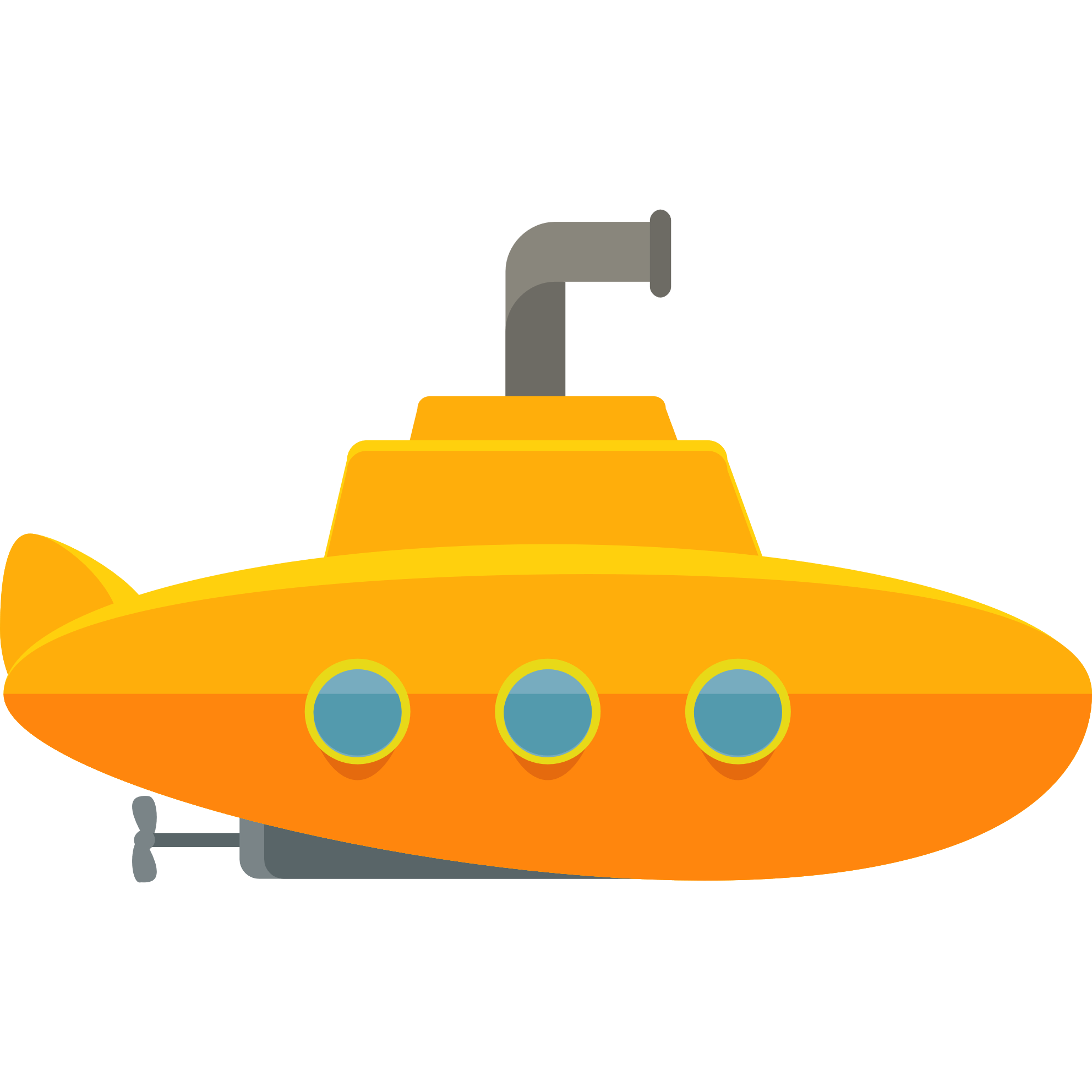 Illustrated submarine